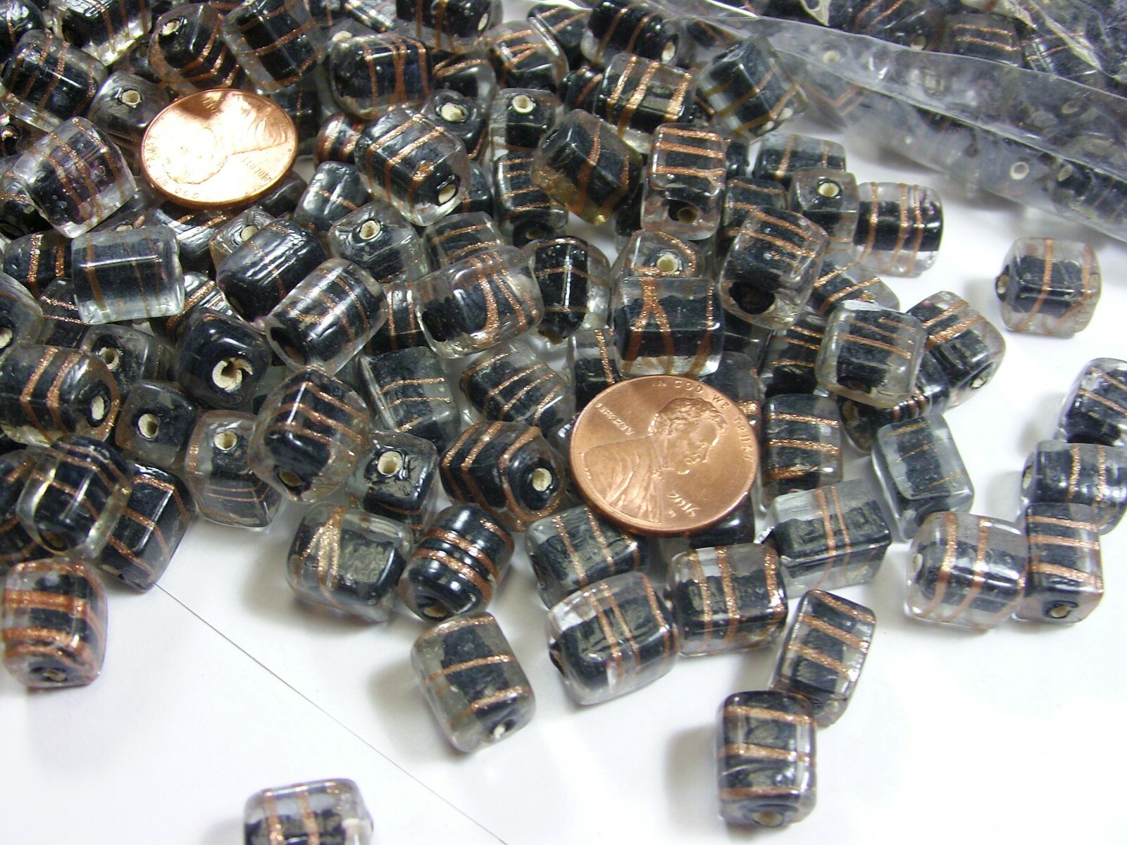 2 Pounds India Handmade Glass Beads 540 Pieces Wholesale Bulk Lot (BN-2)