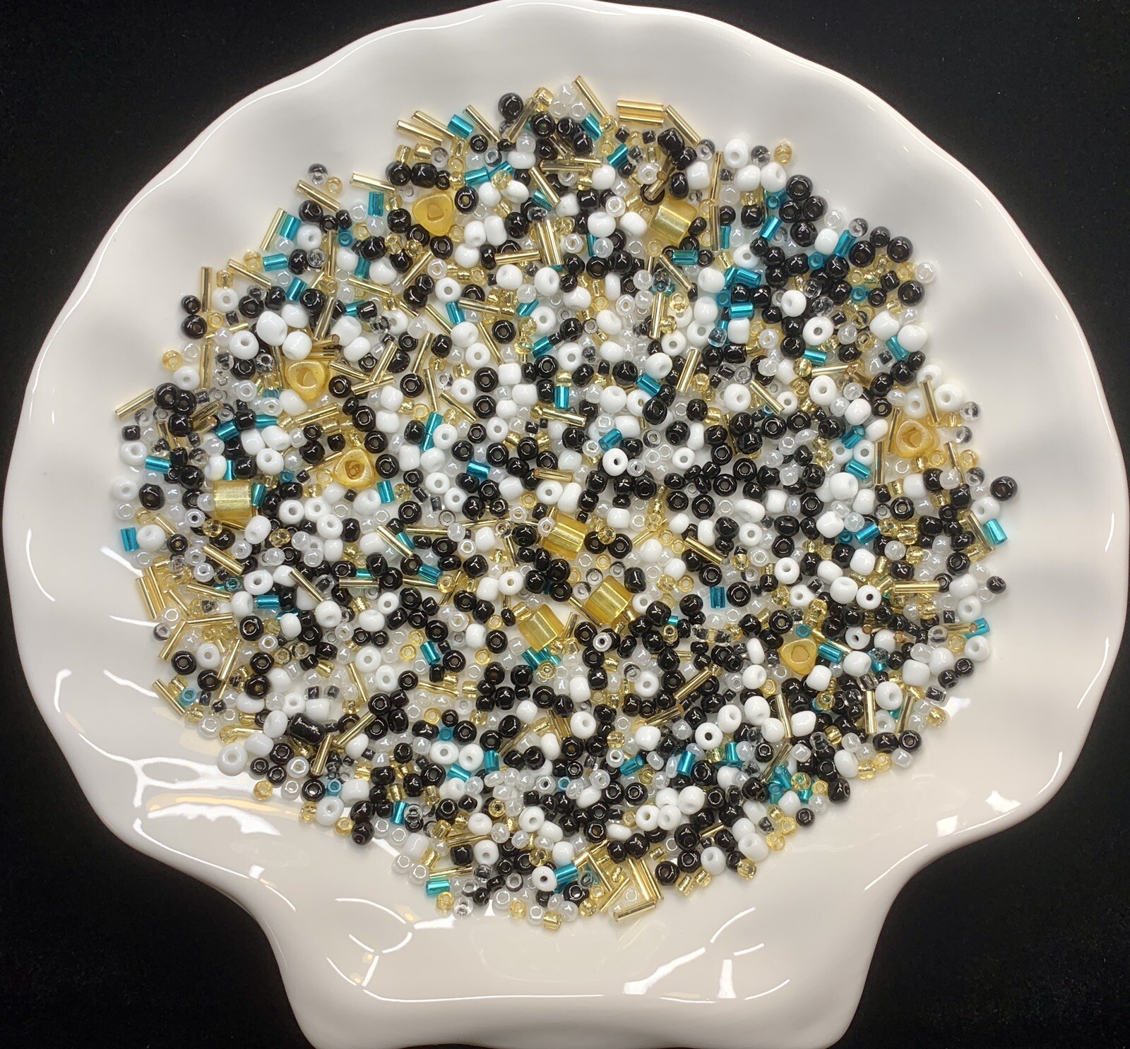 1 LB / 16 Oz/ 454 Grams Unique Mix Color Glass Seed Beads Lot 36 Packages