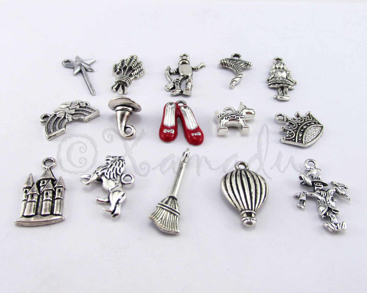 Wizard of OZ Charms Set 15PCs Pendants Mix CM05202022 – 15, 30, 45 Or 60PCs