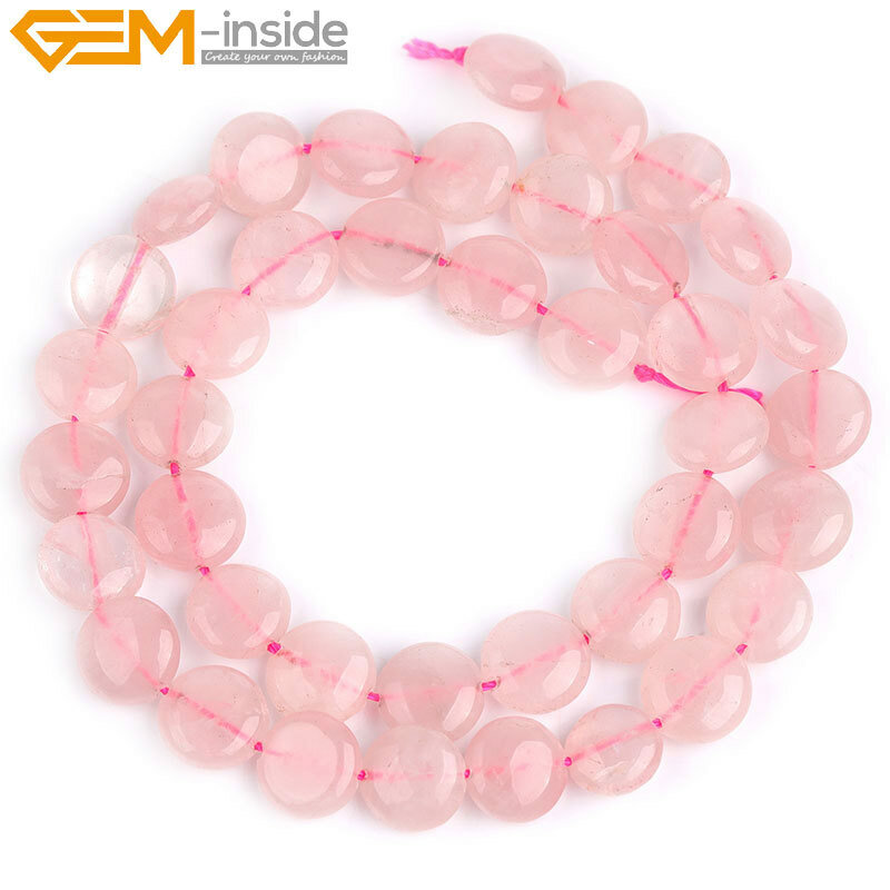 Natural Coin Assorted Stone Beads For Jewelry Making 15″ Size Select 8mm-35mm