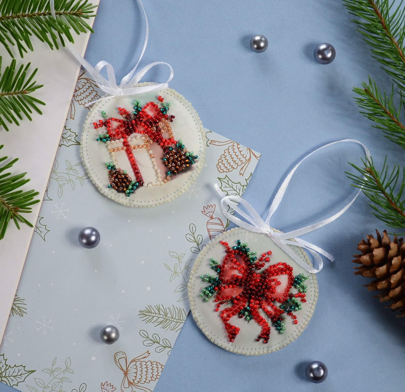 Abris Art Bead Embroidery Decoration – New Year’s gift ABT-034