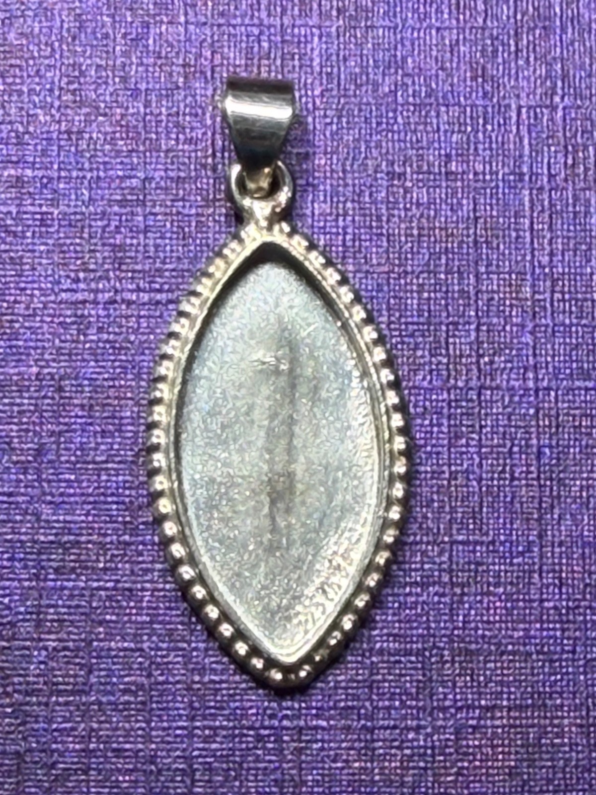 Sterling Silver Pendant Bezel Marquise