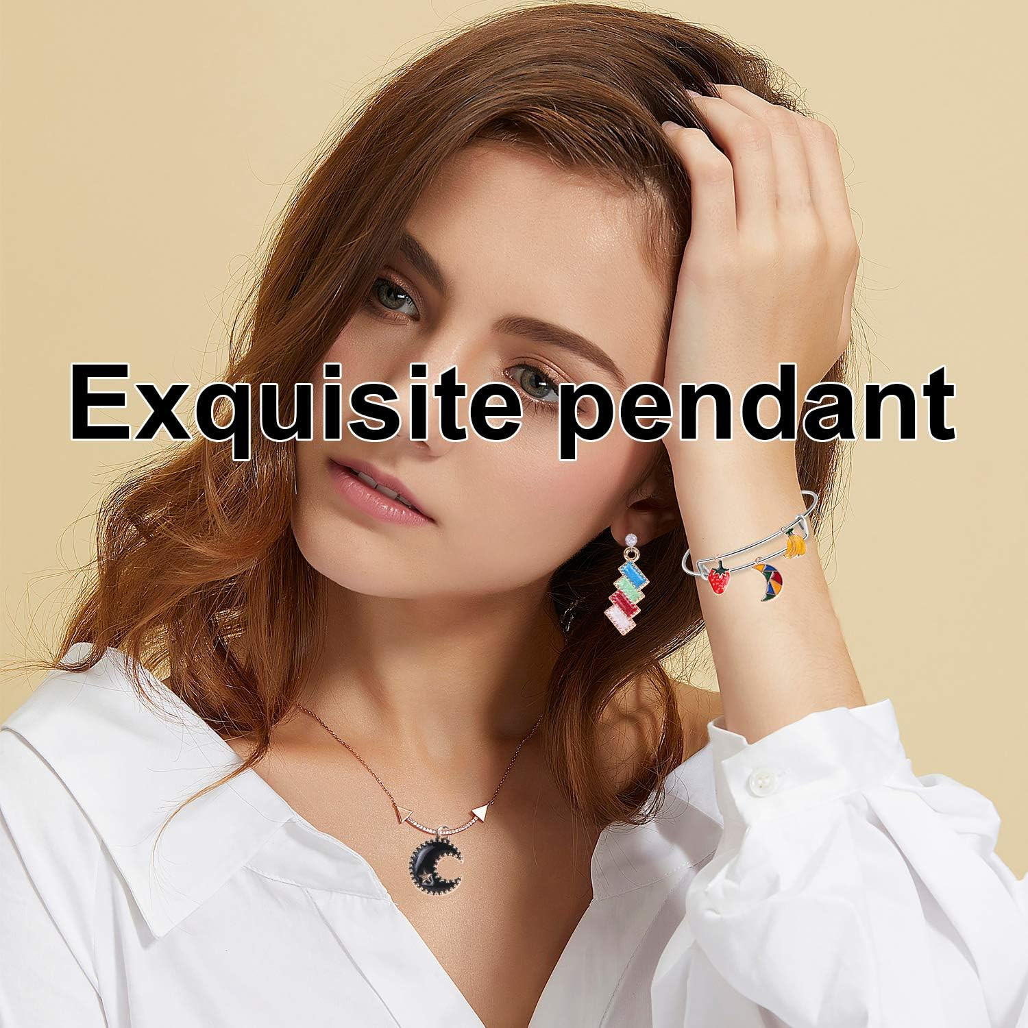 350Pcs Bracelet Charms Jewelry Making Charms Assorted Gold Plated Enamel Pendant