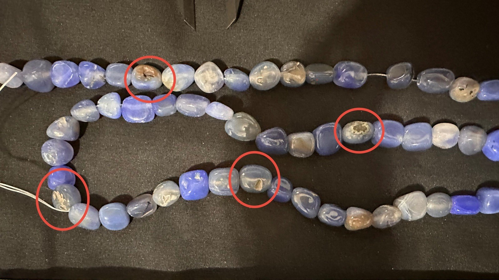 1.5 strands Blue Agate Freeform Nugget Beads Fire Mountain Gems ￼jewelry making