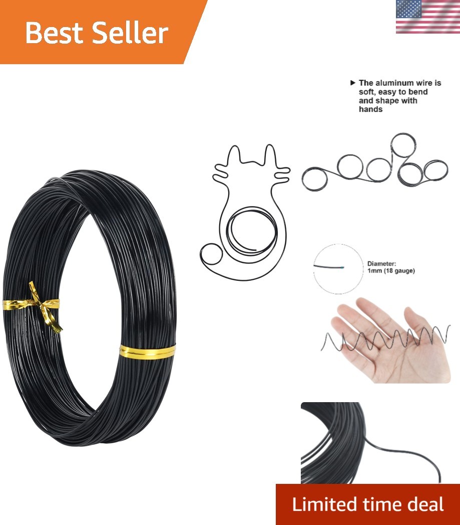 Versatile 1mm Aluminum Craft Wire – 165 Feet for Jewelry, Beading & Sculpting