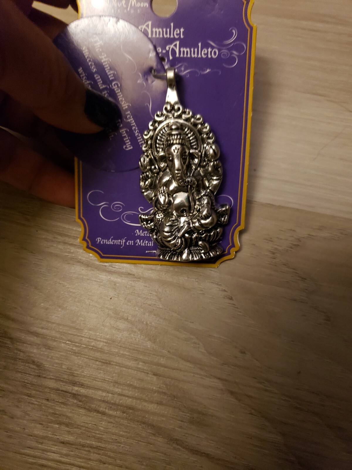 Hindu Ganesh Pendant Blue Moon Beads