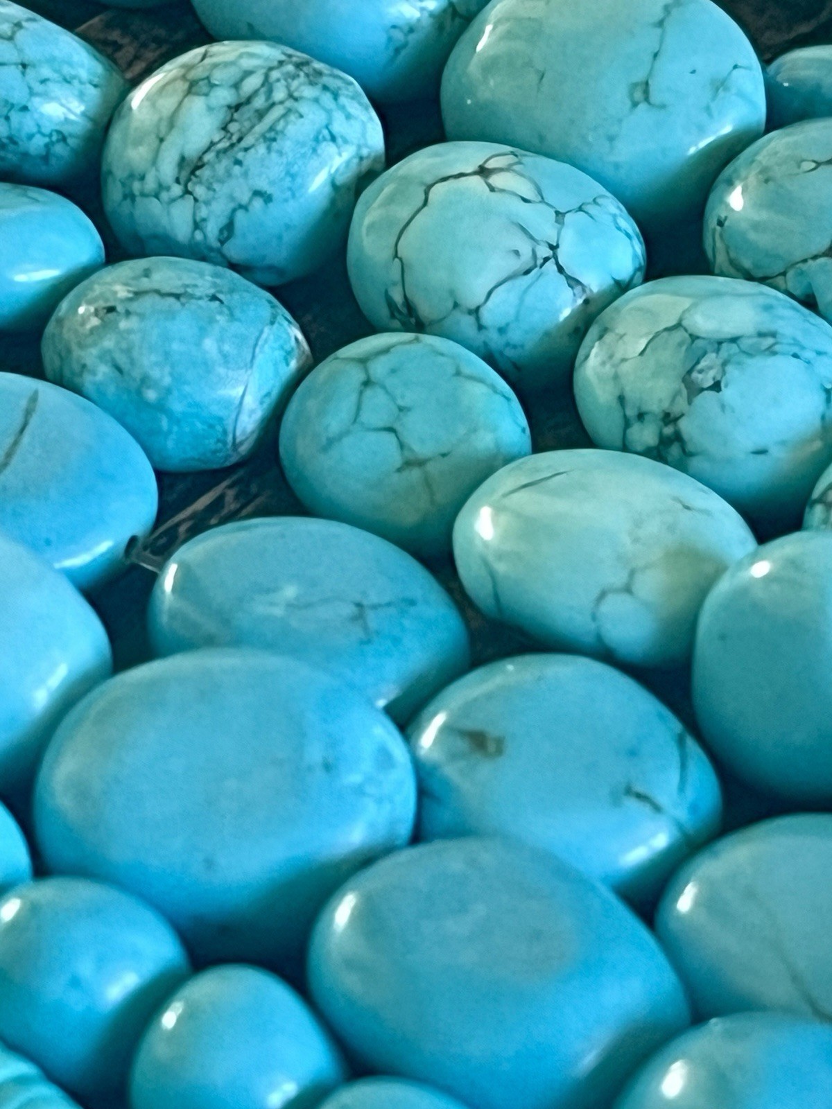 Genuine Blue Turquoise Bead Lot Jewelry Making Heishi Nugget Square 34 Strands +