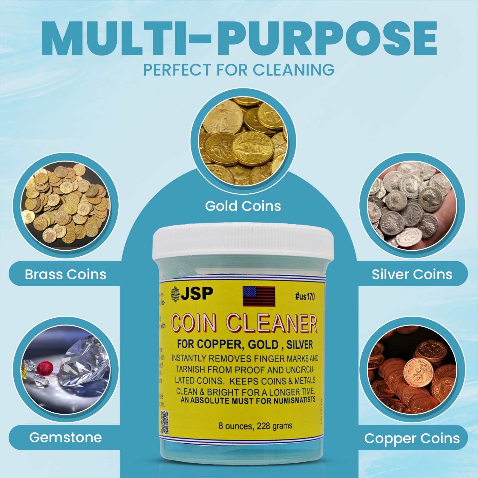 JSPSUPER Coin Cleaner, JSPCOIN Duller