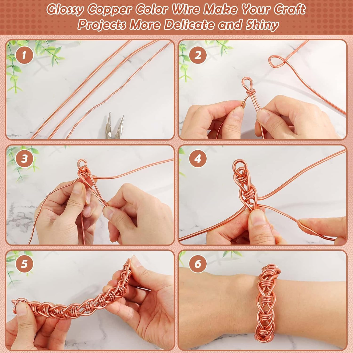 Aluminum Wire, 9 Gauge Craft Bendable Armature Thick Wire for Wreath, Jewelry M