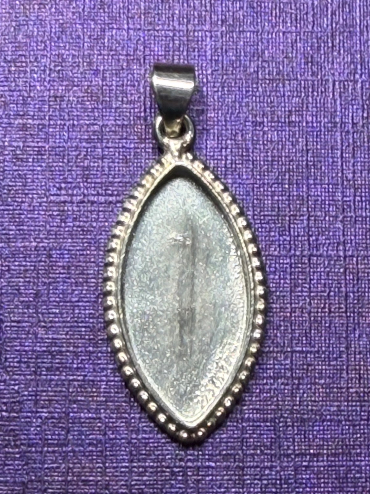 Sterling Silver Pendant Bezel Marquise
