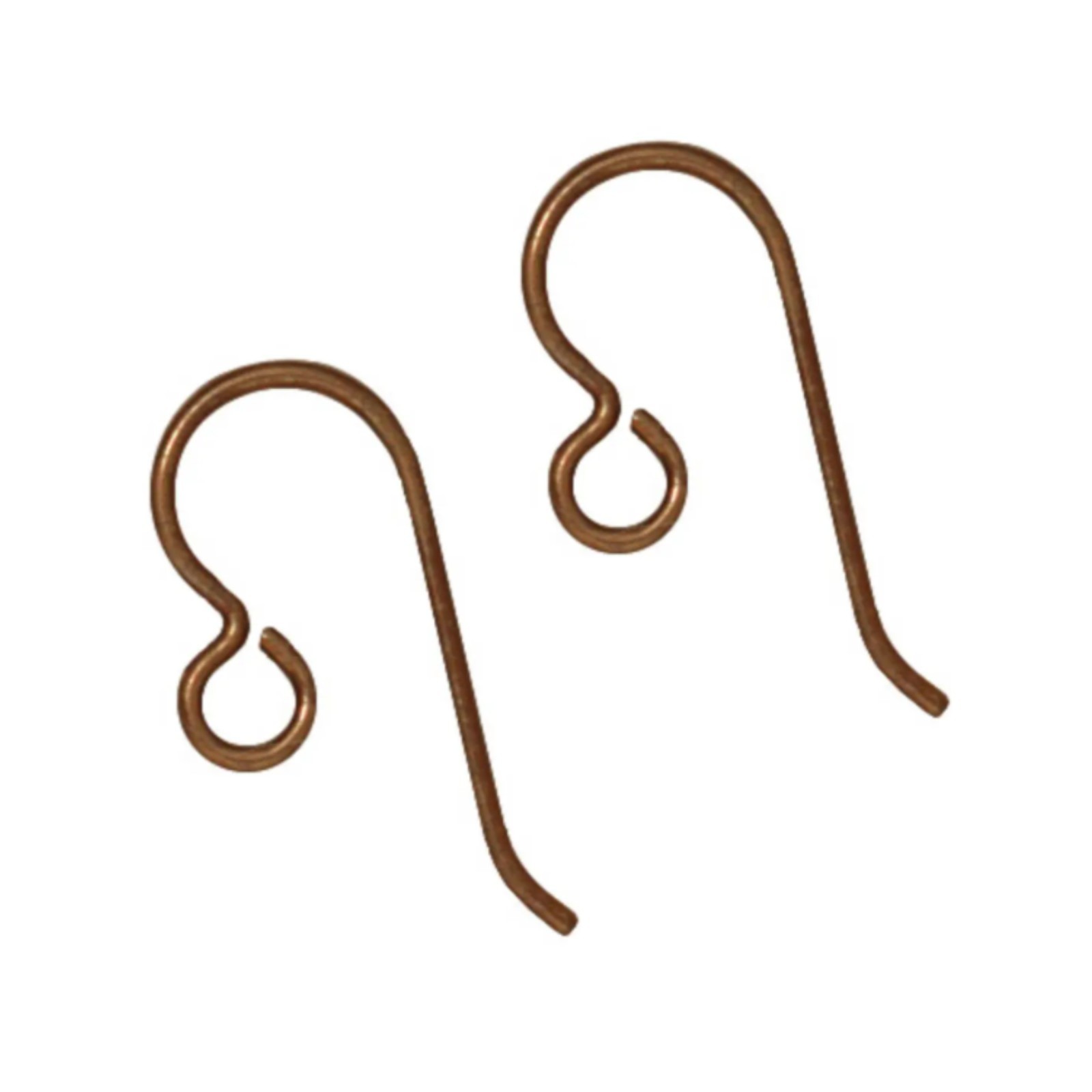 Bronze Niobium Earwires with Regular Loop (25 Pairs = 50 Pieces) Hypoallergenic