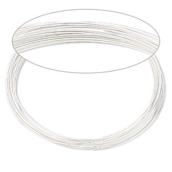 Silver Plated Stainless Steel 2 1/4″ Round Memory Wire Bracelets 12 Loops *