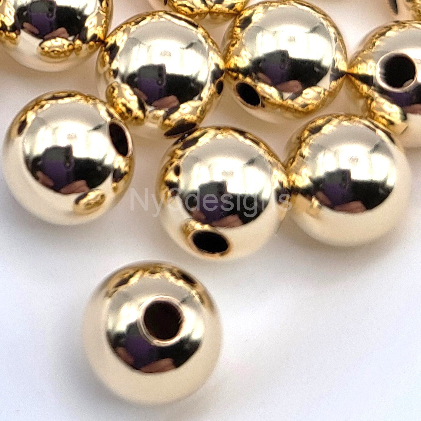 Non Tarnish Light Gold Plated beads Spacer Finding Jewelry 2mm 50pcs/package DIY