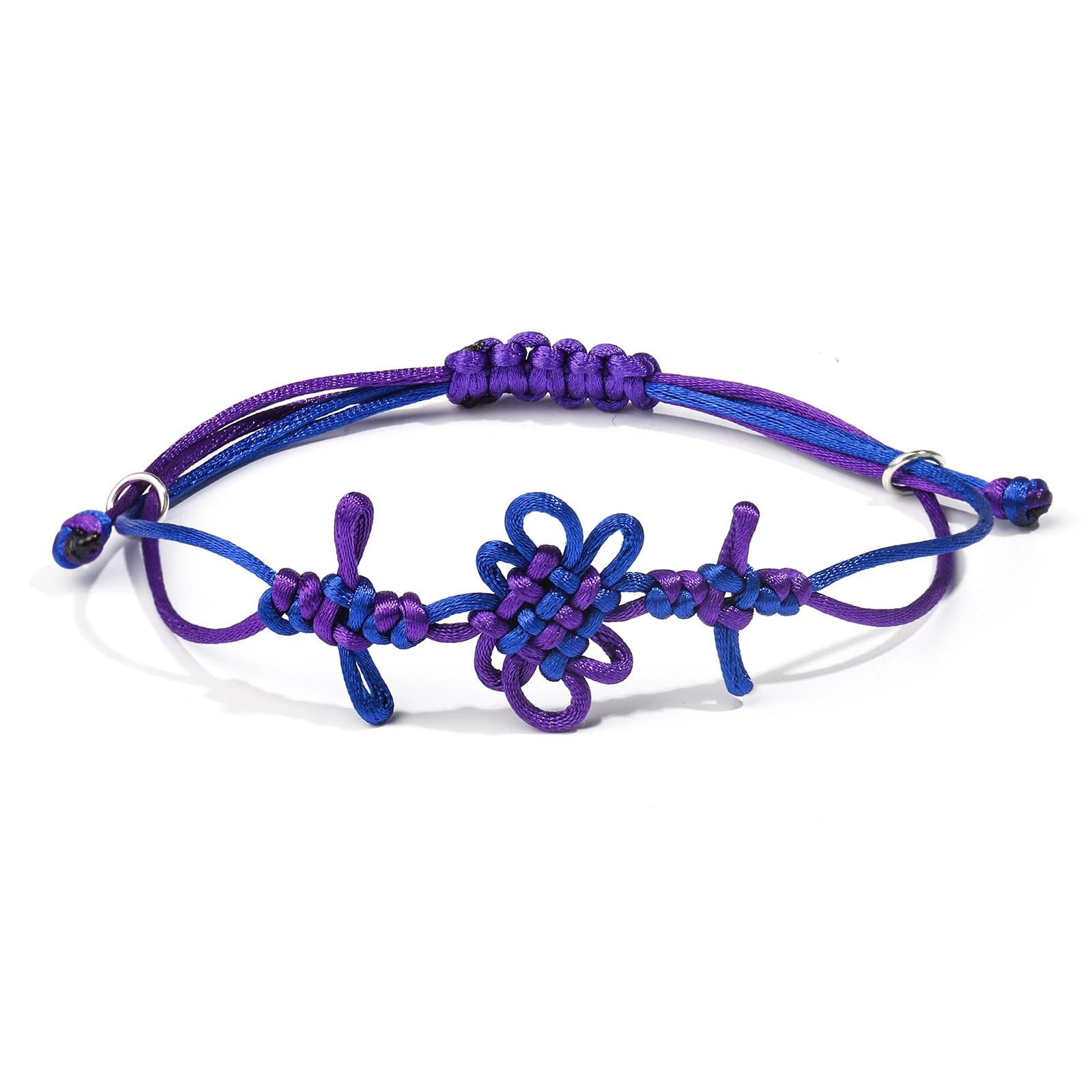 Bohemian Handmade Braided Bracelet with Chinese Knot Design, Adjustable Col – 03