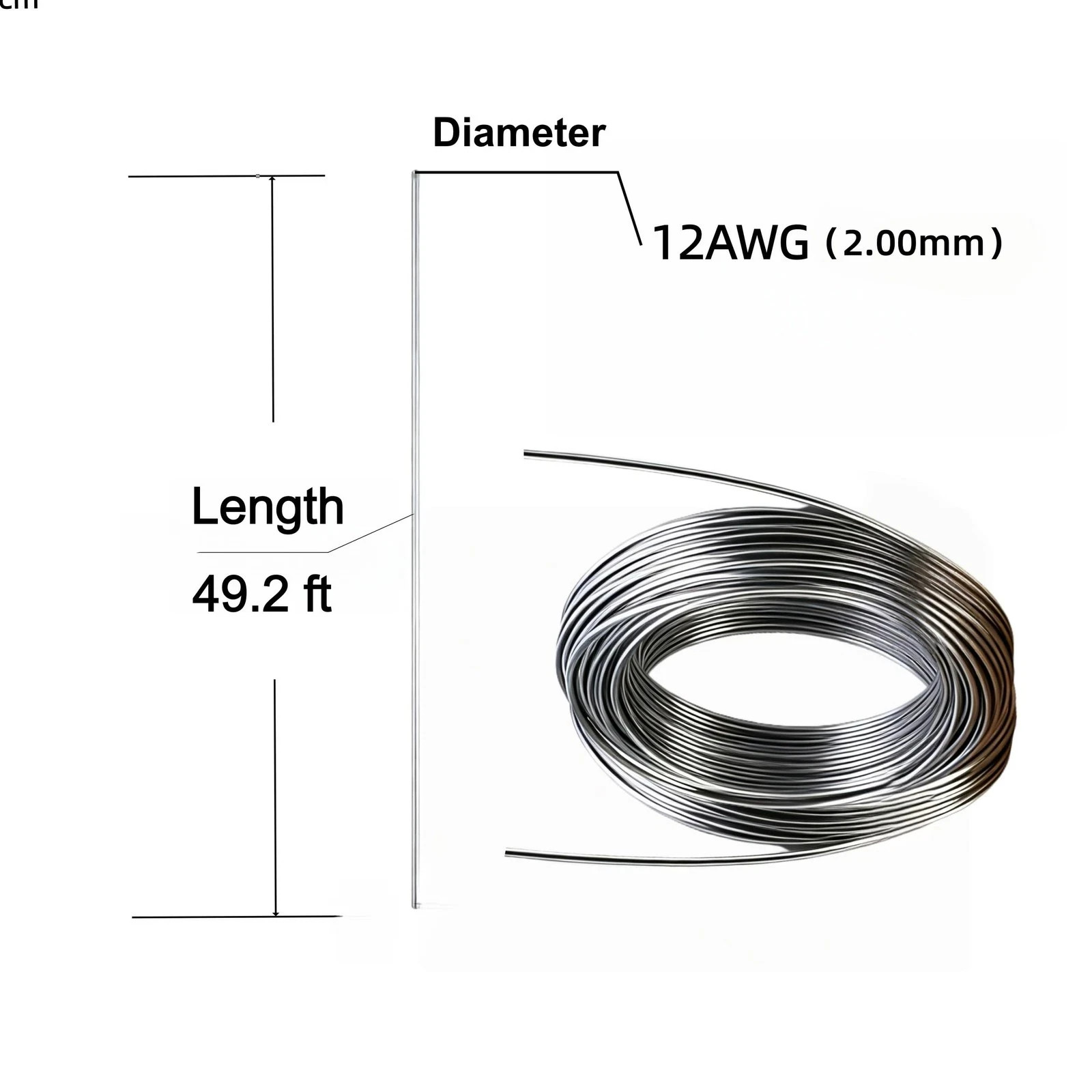 12 Gauge 304 Stainless Steel Wire – Annealed & Bendable,2mm Thick Wire for Cr…