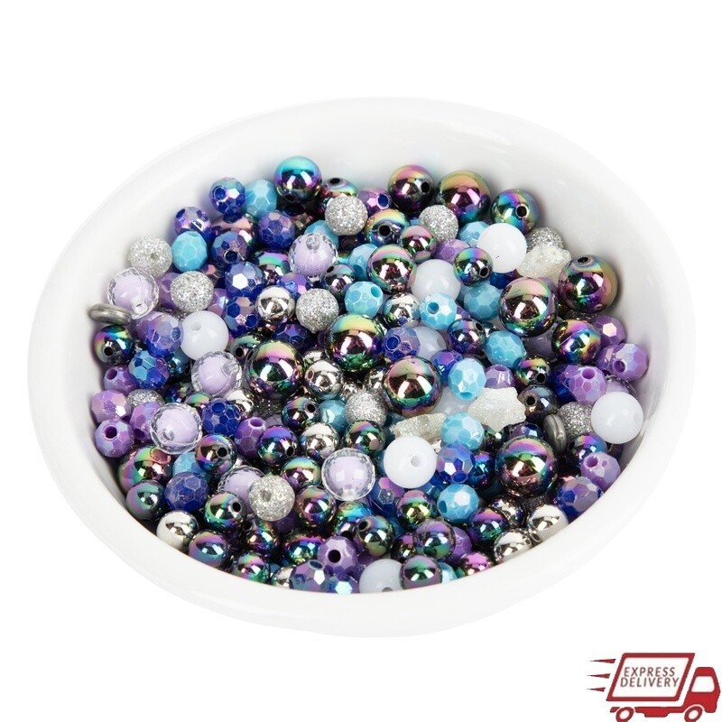 Galaxy Bead Mix Acrylic Beads Jewelry Making Crafting Projects 500 Pieces Adult