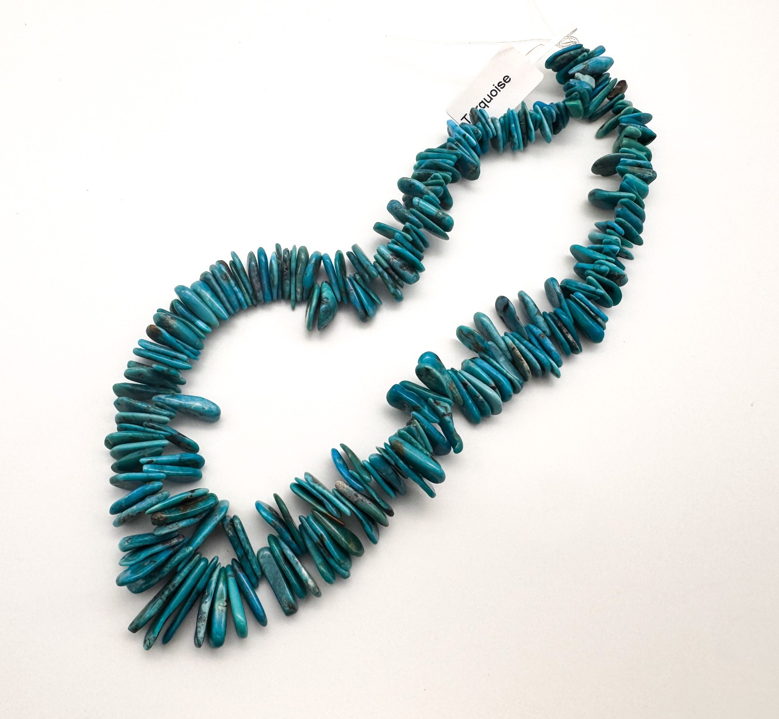 Natural Arizona Kingman Turquoise Flat Stick Teardrop Gemstone Beads PGS370
