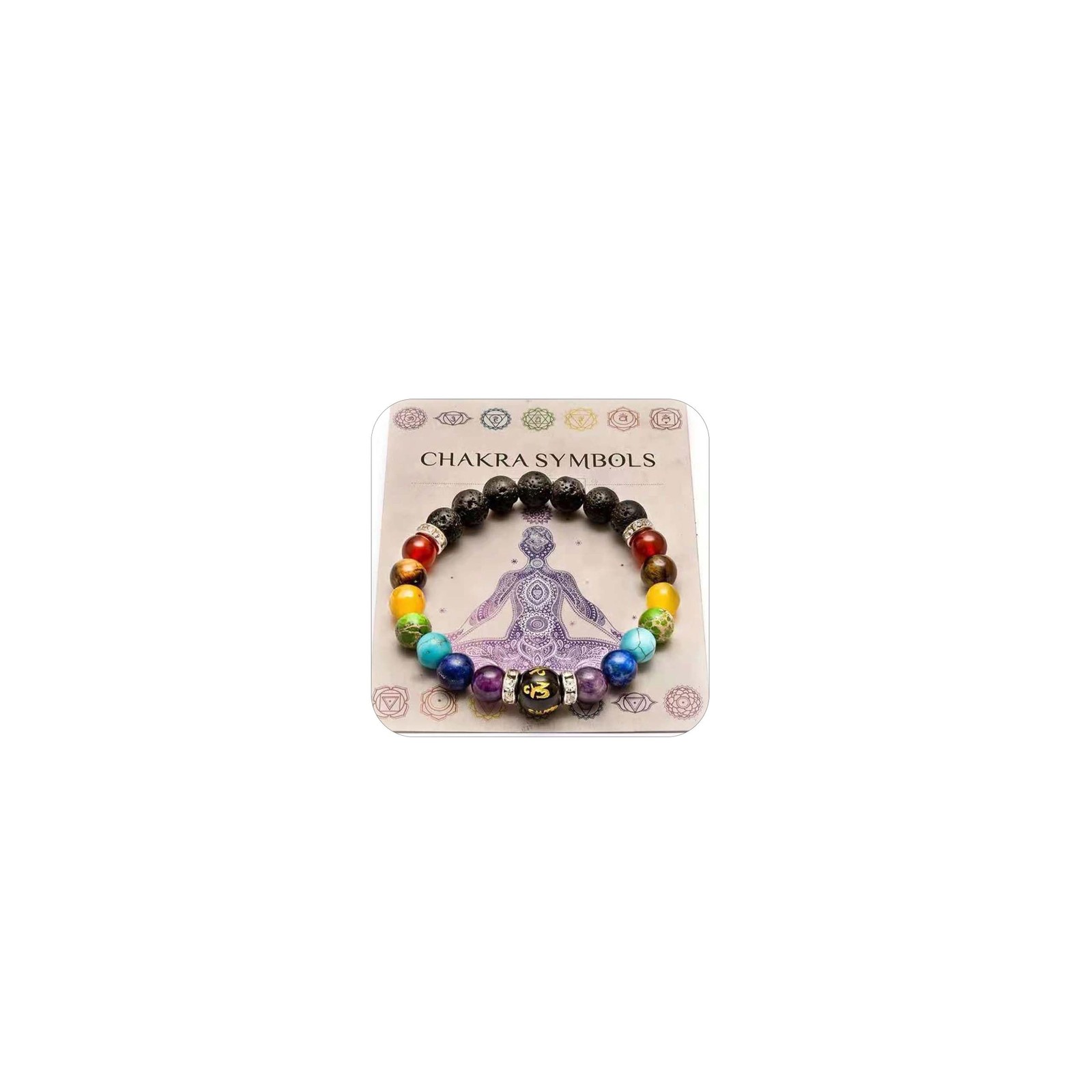 Chakra Bracelets for Women Healing Chakra Beaded Bracelets Essential Oil Diffuse
