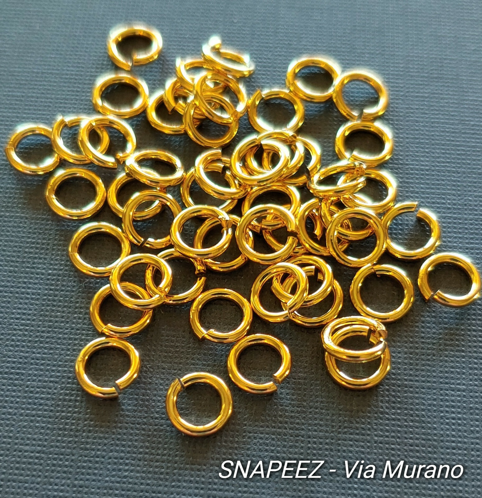 SNAPEEZ® II ULTRAPLATE® 24 kt. Gold Jump Ring 5mm. Made in USA.