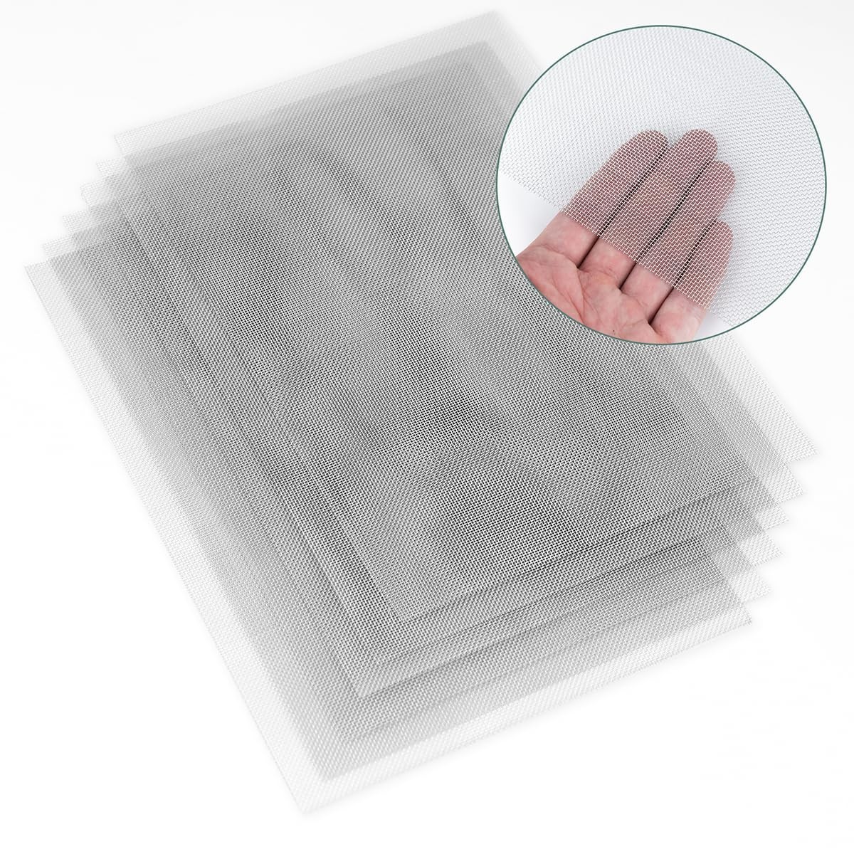 Durable 304 Stainless Steel Wire Mesh 6PCS 1mm Hole Commercial Filter Screen