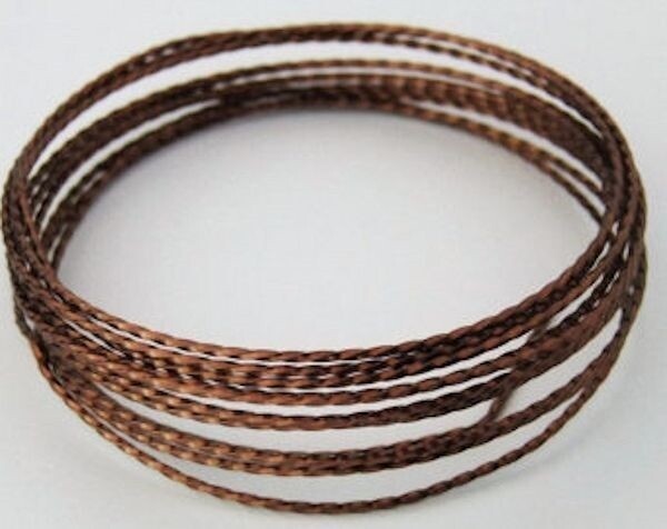 Wire, 15 Feet Non Tarnish Vintage Bronze 21 Gauge Twisted SQUARE Wrapping Wire