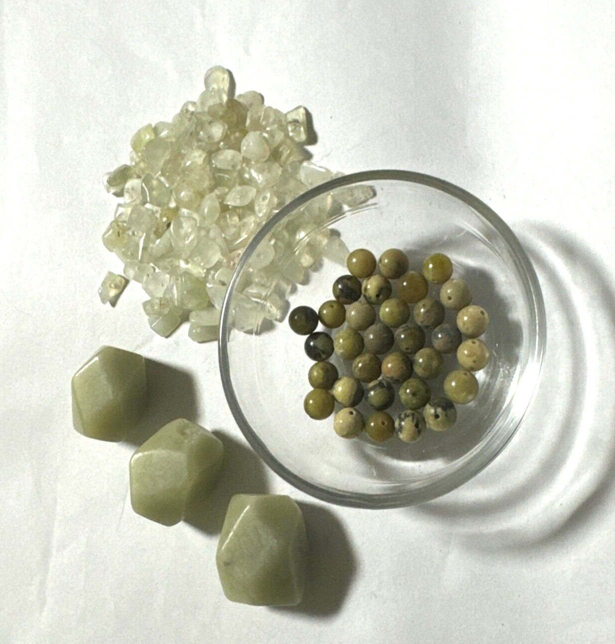Natural Yellow Turquoise beads and quartz Chips drilled Fire Mountain Gems