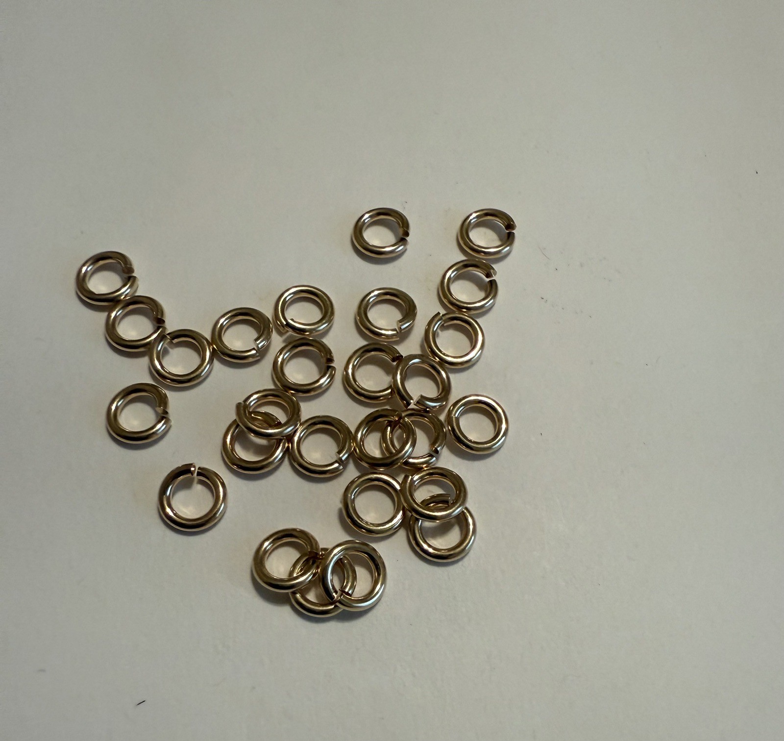 18ga 5mm 14kt gold filled open jump rings 20pcs