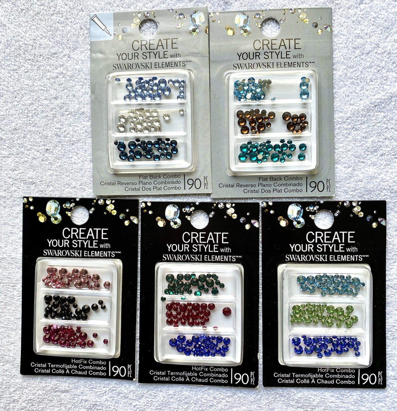 Swarovski Create Your Style Crystals Lot Hotfix Combo Jewelry Making BONUS Item