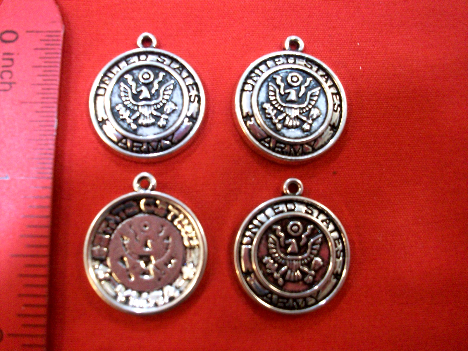 U.S. ARMY MILITARY CHARMS, Eagle, Soldier, Logo, Symbol, United States, NEW