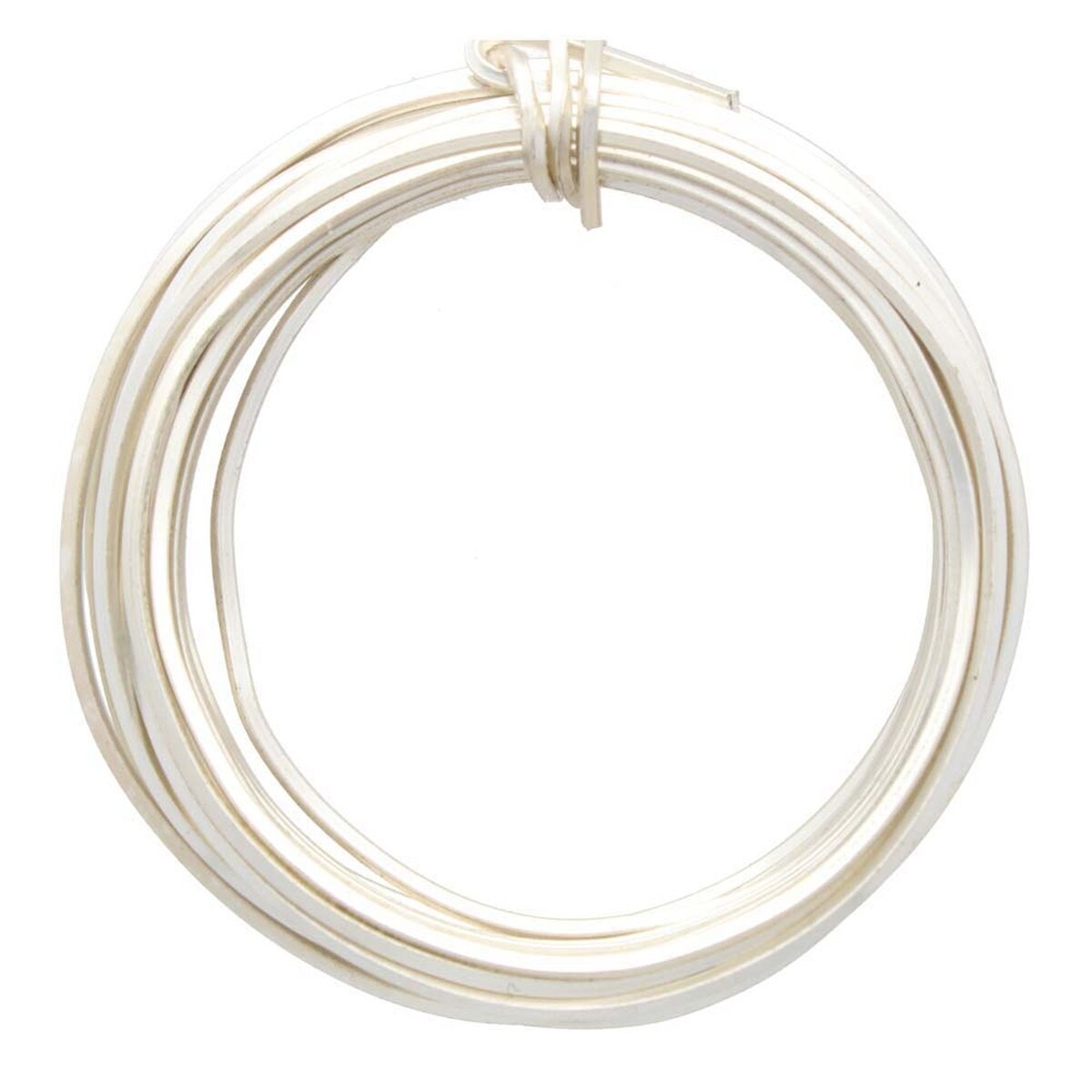 Wire, 4 Yards Silver Plated Copper Non Tarnish 18 Gauge Square Wrapping Wire