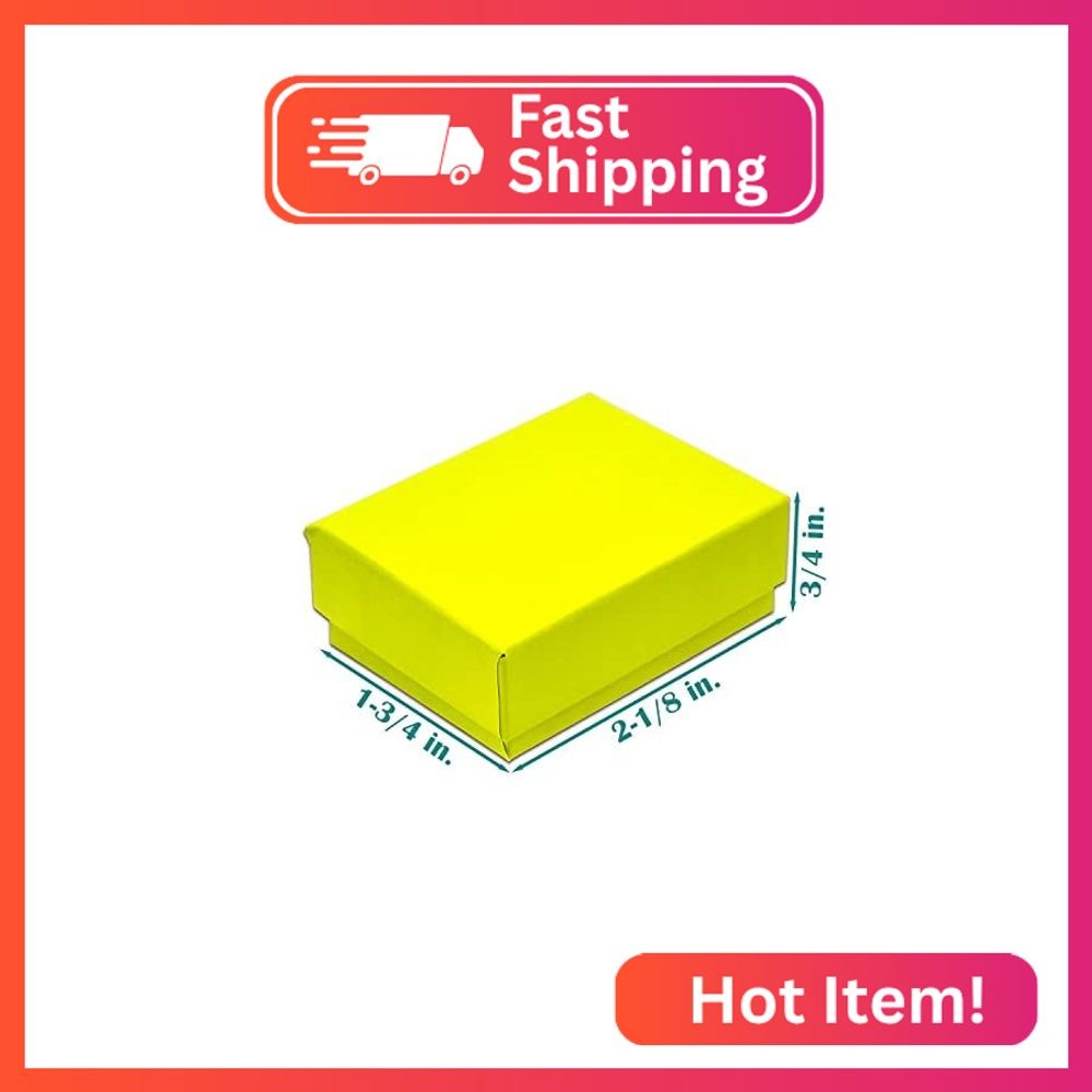 TheDisplayGuys – 25-Pack #11 Cotton Filled Cardboard Kraft Paper Jewelry Boxes G