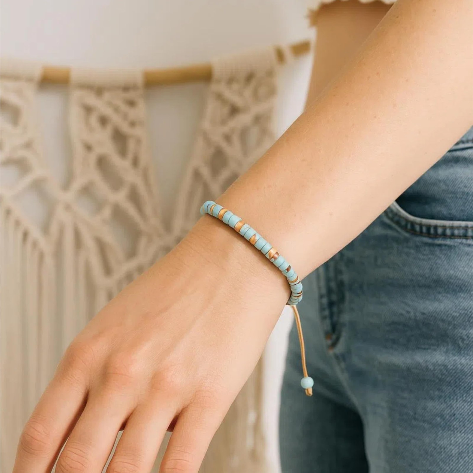 Handcrafted Beaded Bracelet for Women and Men, Bohemian Style Matching Frie – 01