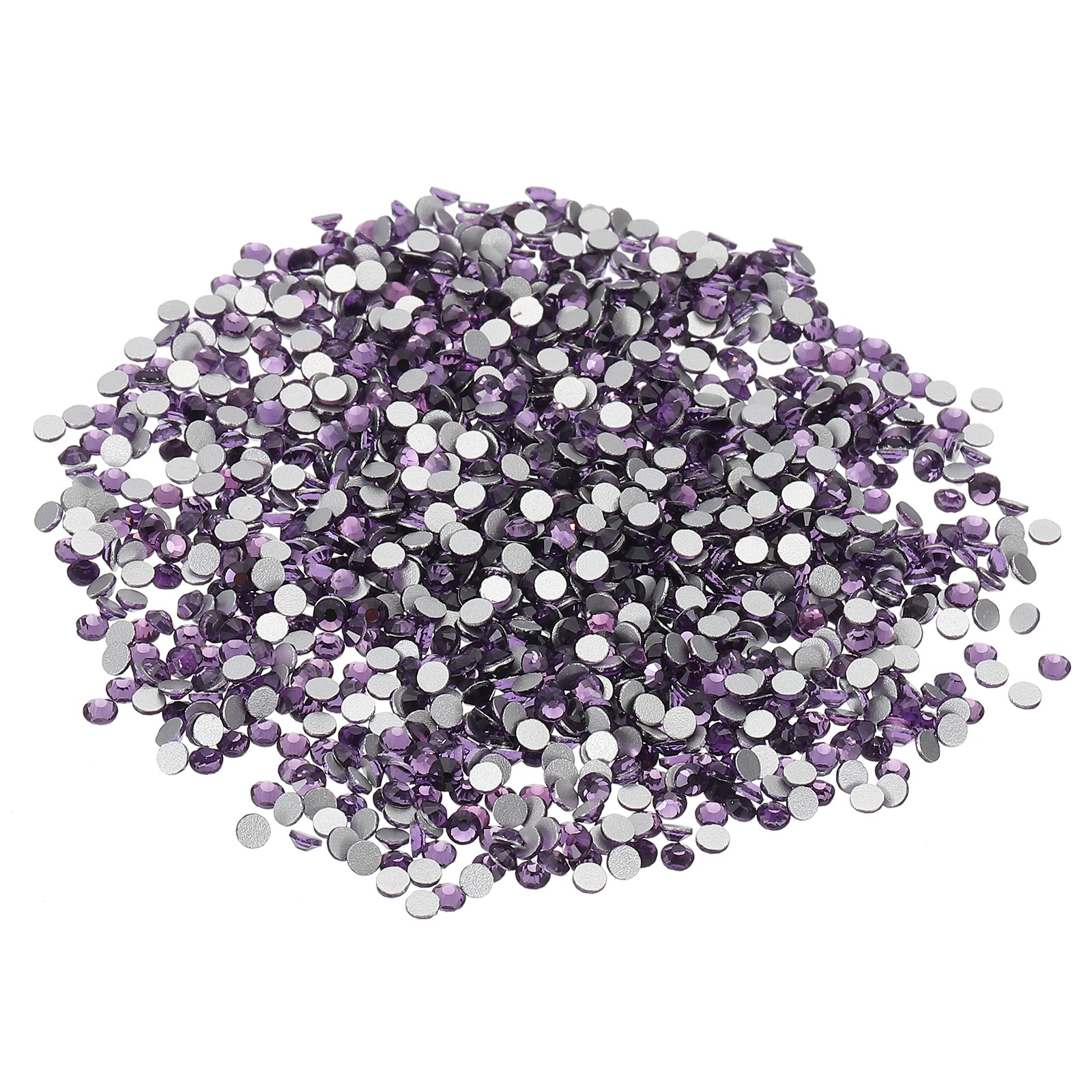 SS10/1440Pcs Glass Diamante Rhinestone, Man Made Gems, Lotus Purple