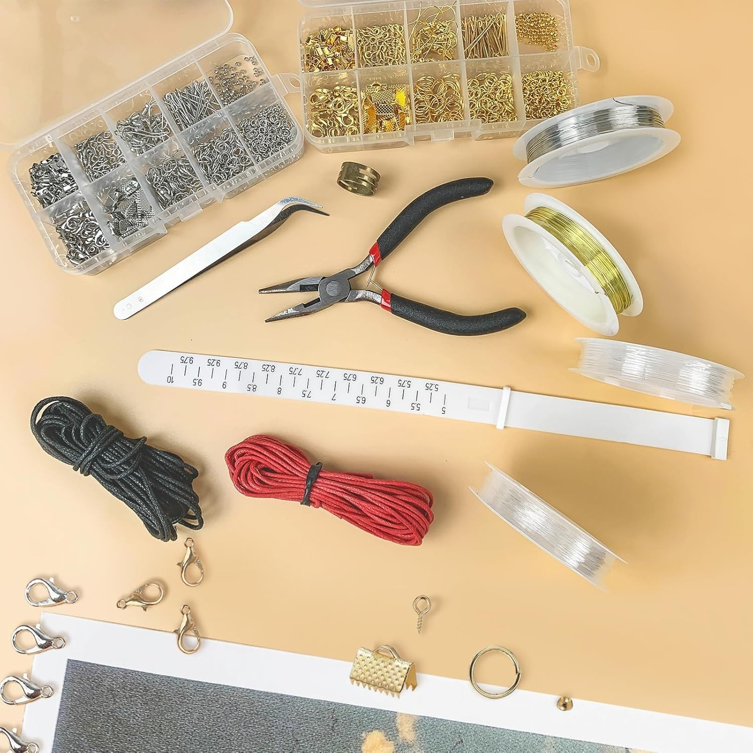Jewelry Making Supplies Kit for Adults, Jewelry Repair Kit with Pliers, Findi…