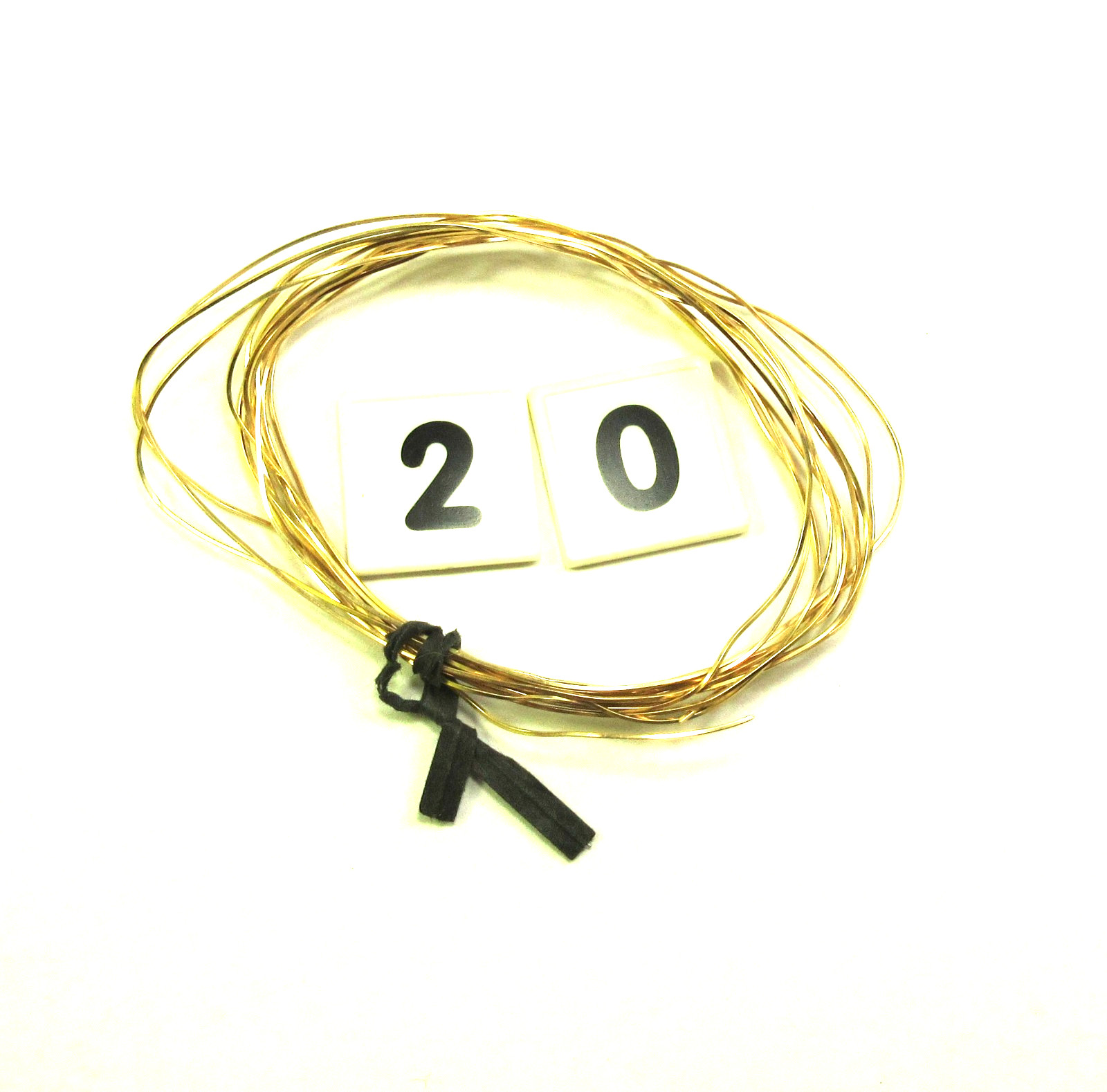 14/20 Yellow Gold-Filled Wire | Half-Round | 21 Gauge |10 Grams, 16 Feet, GF #20
