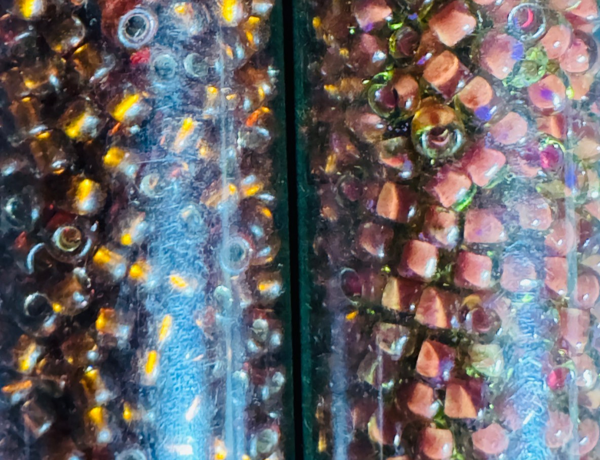 Glass Seed Bead Lot 30 Tubes – Rose Gold Sunset Mix Different Sizes NOS