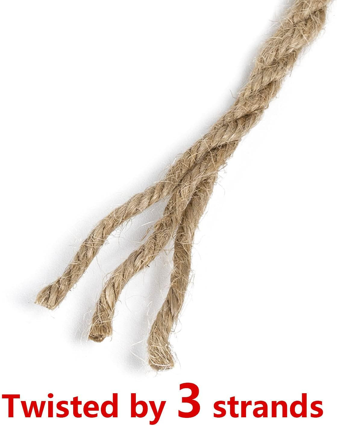 100 Feet 5Mm Jute Twine, Heavy Duty Jute Rope, Natural Hemp Rope for DIY Arts Cr