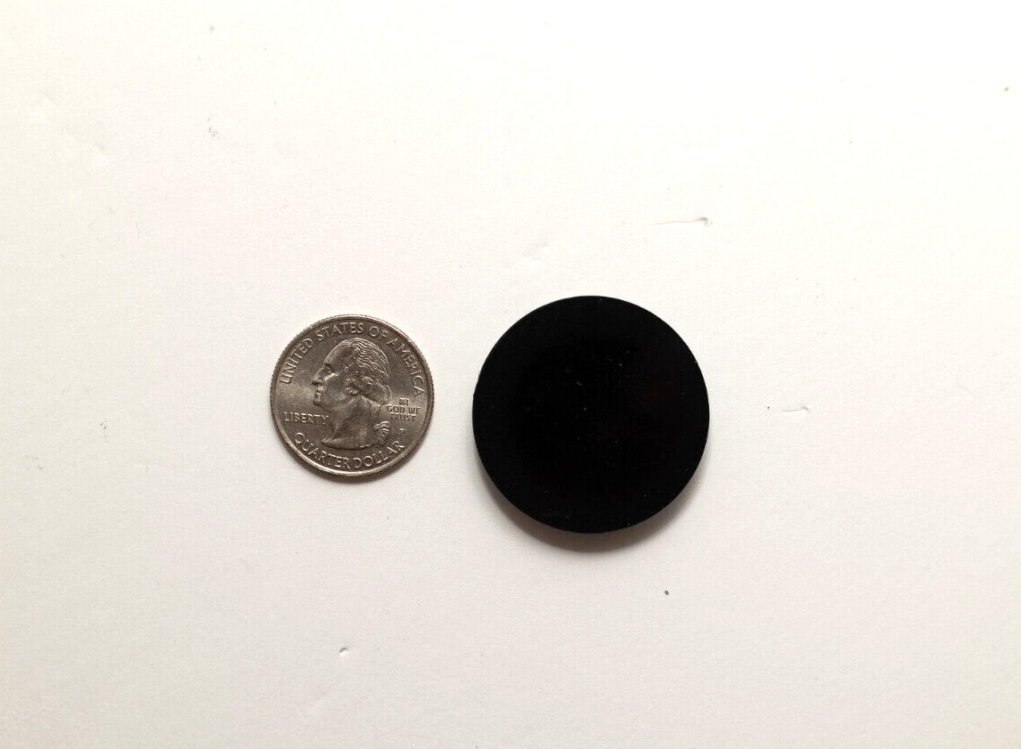 34.5 mm Vintage Cabochon Floral Blue/Black/Silver~Art Deco~Jewelry Making PKG 12
