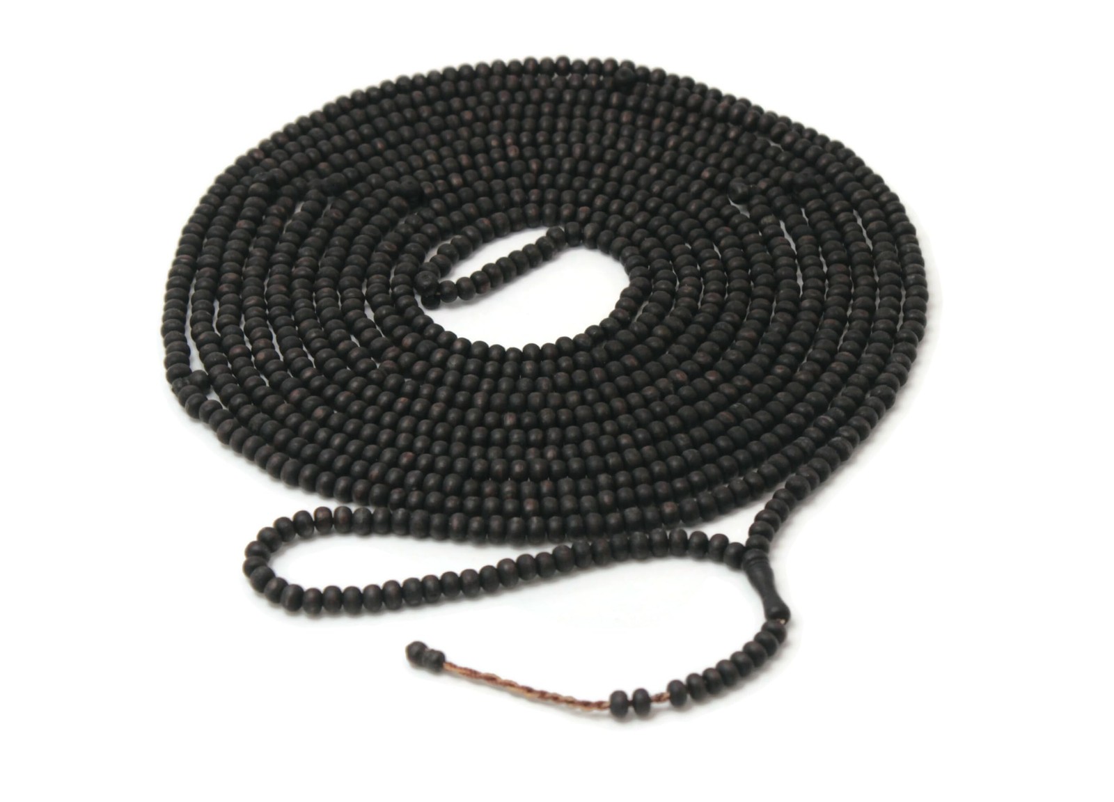 1000 Beaded Matt Black Olive Wood Tasbih Tasbeeh with Counter Misbaha Islamic…