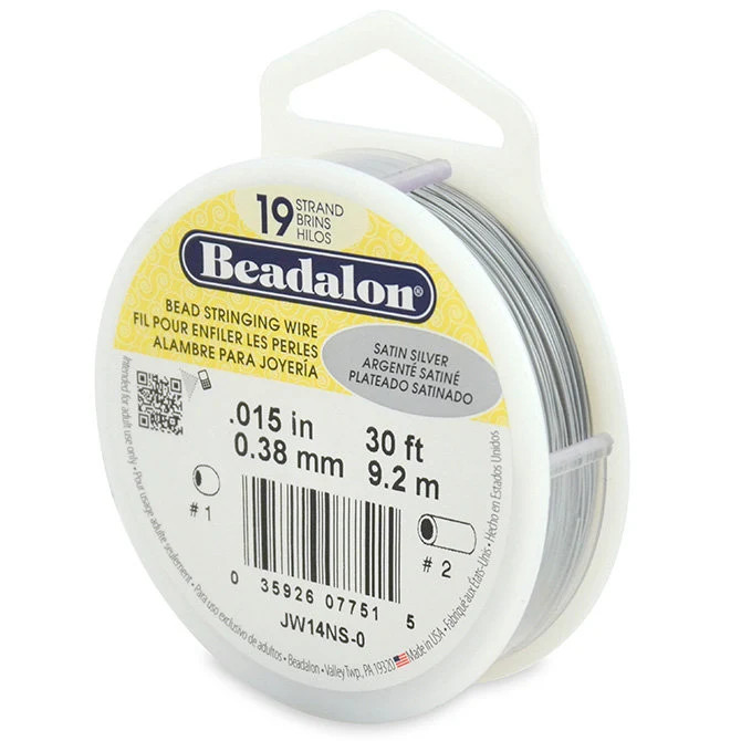 Beadalon 19 Strand Beading Wire: Flexible Stainless Steel Jewelry Wire