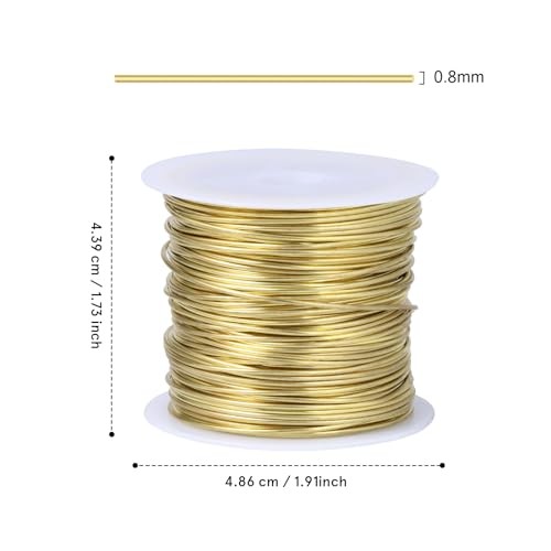 82FT Jewelry Wire 20 Gauge Tarnish-resistant Copper Beading Wires Roll Bulk Diy