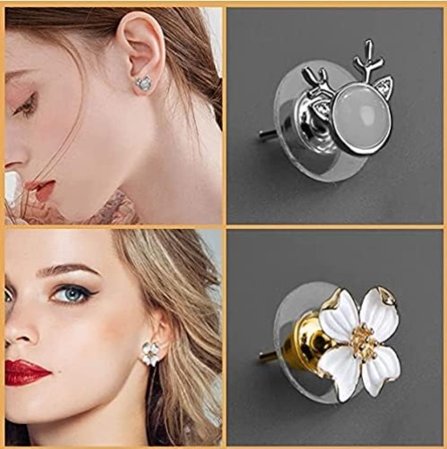 Hypo-Allergenic Earring Backs – 150 PCS for Studs & Droopy Ears, Easy to Use