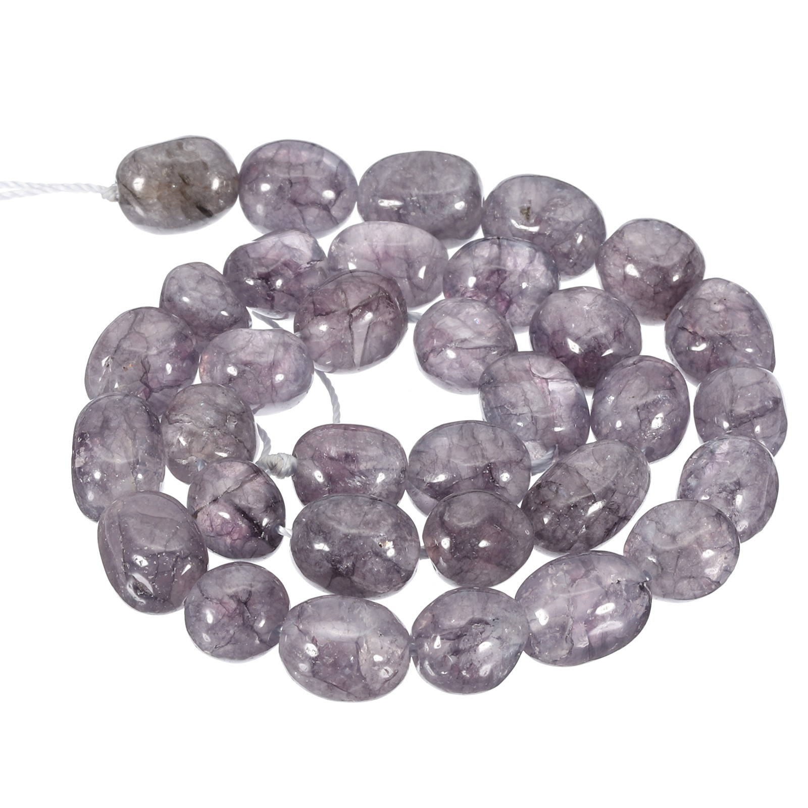 Natural Stone Gemstone Beads 15″ 12x8mm Cuboid Spacer Bead, Blue Grey