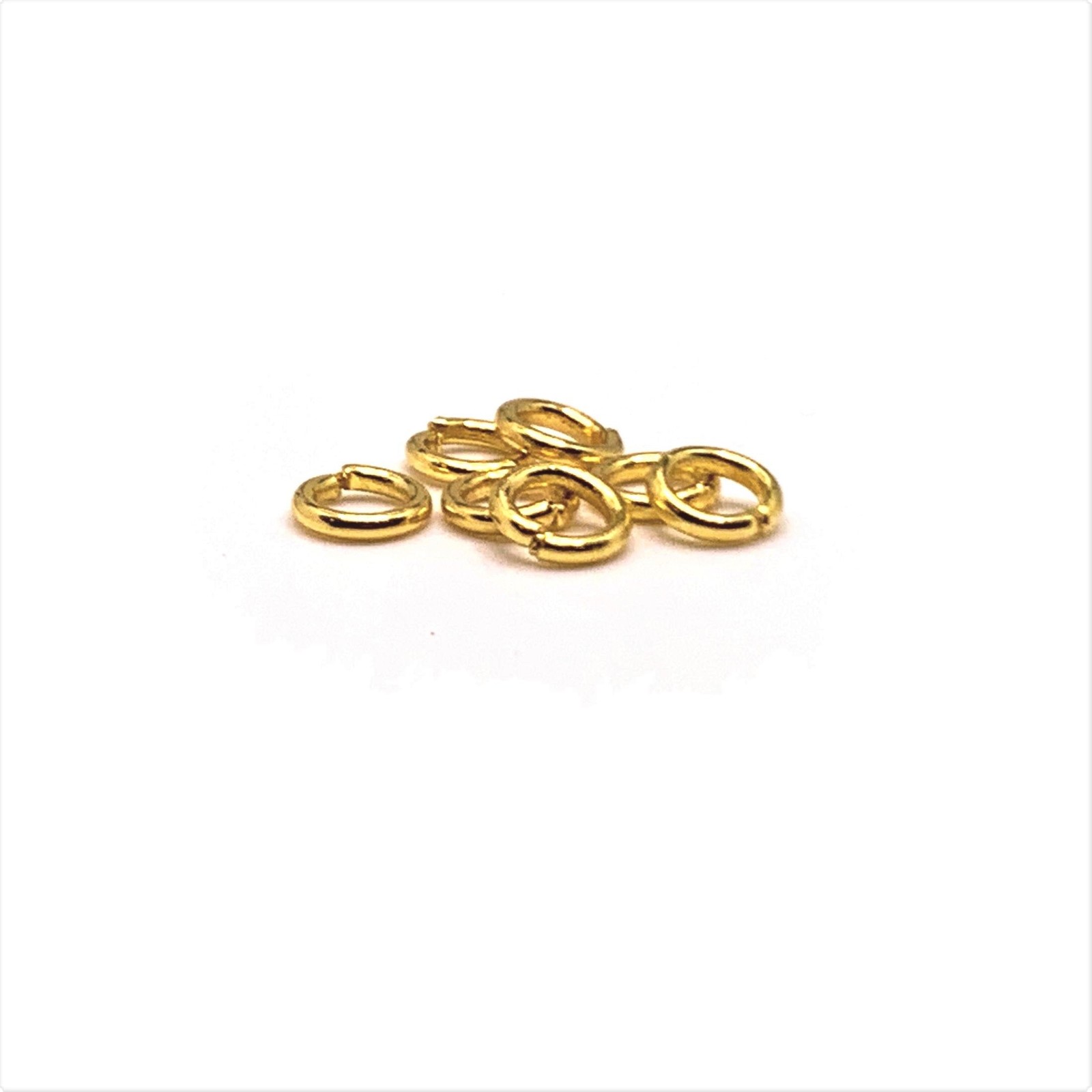 5mm, 18g, Gold Plated Open Jump Rings – US Seller
