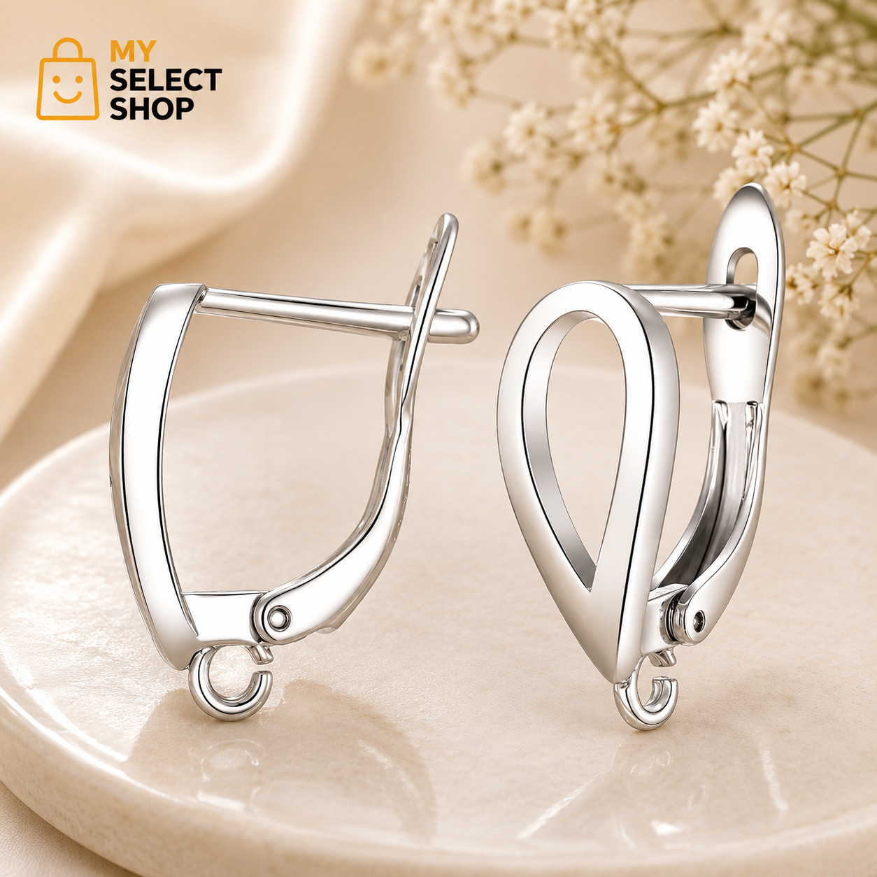 925 Sterling Silver Ear Hooks Earring Clasp Hook Earrings Jewelry Findings 1pair
