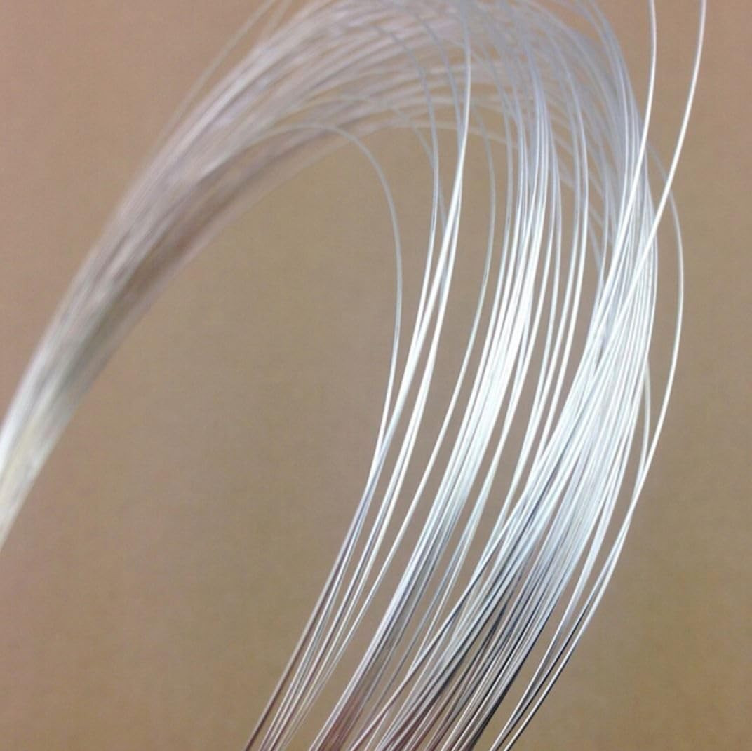10 Feet Real Sterling Silver Dead Soft round Jewelry Beading Wire (0.5Mm/24 Gaug