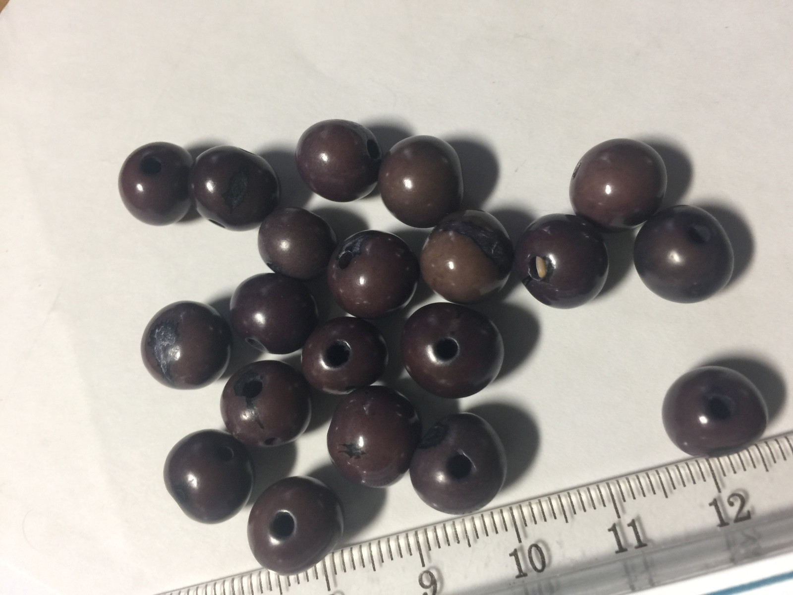 Round Tagua Nut Beads 7mm to 12mm