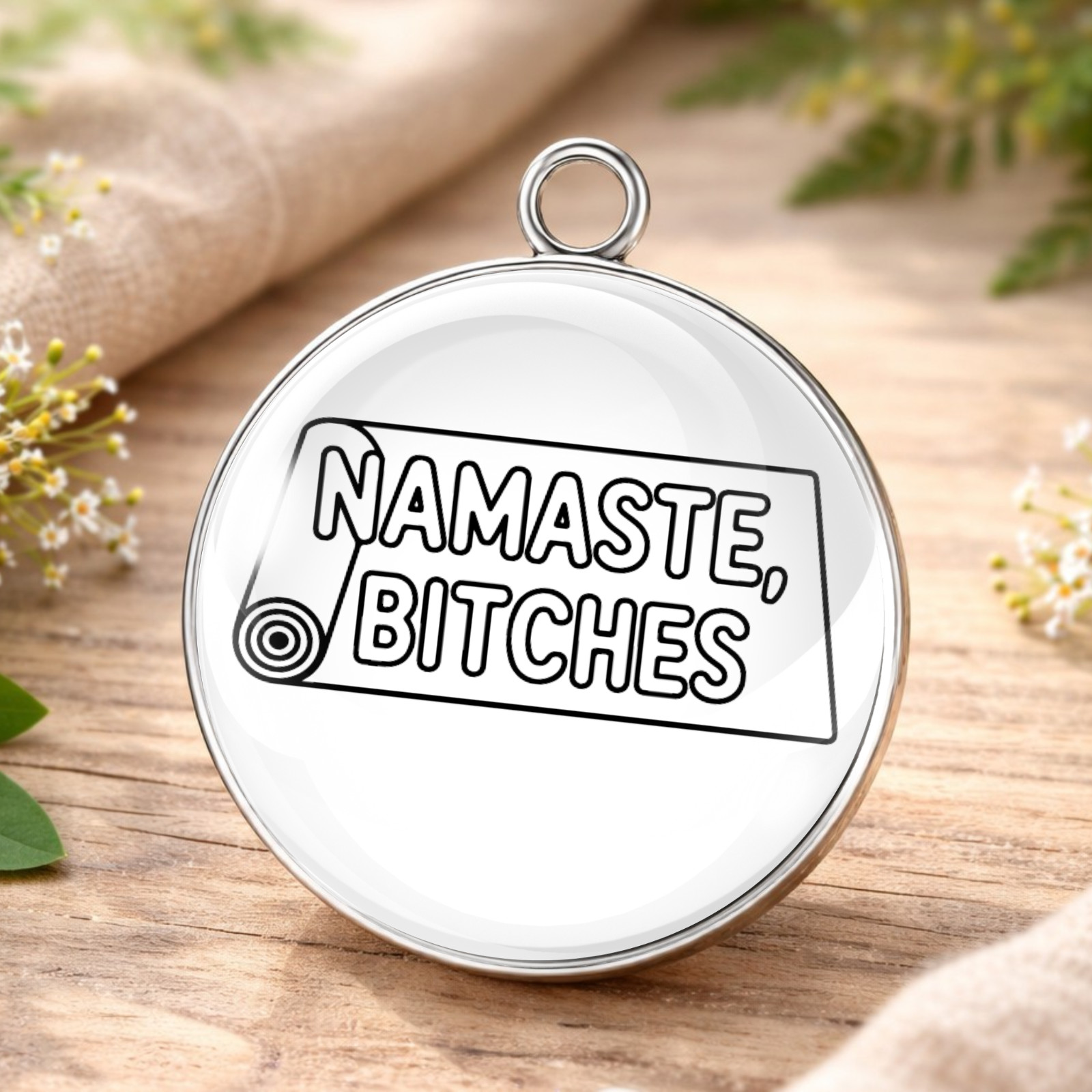 Crude & Rude Quote Charms – Funny Adult Glass Cabochon Charms | DIY Jewelry
