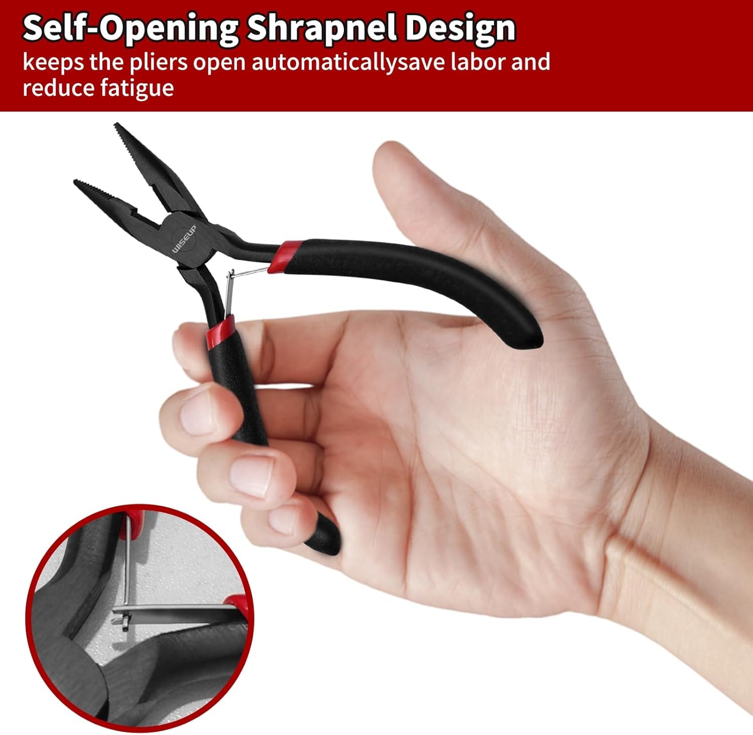 3 Pcs Jewelry Pliers Set – Needle/Chain Nose, Round Nose and Wire Cutters