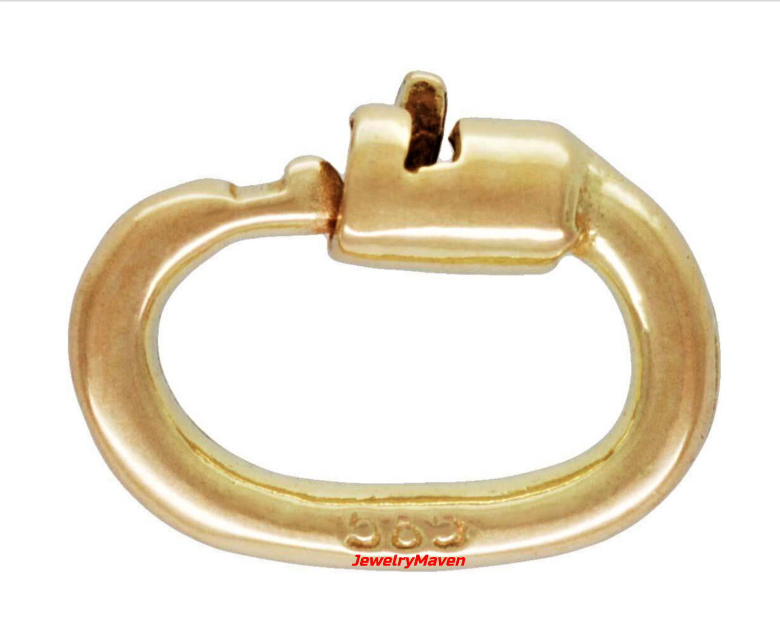 TINY 4.5mm OD 14k Yellow Gold Link Lock OVAL Jump Ring Charm Connector 20ga USA